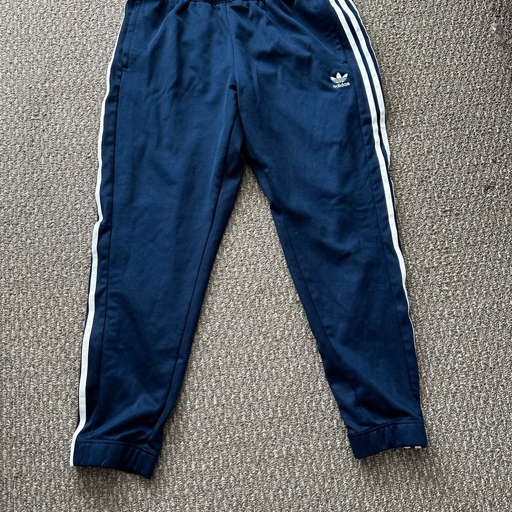 Mens Adidas Navy Tear Away Track Pants